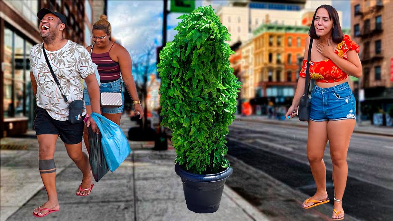 PEGADINHA HOMEM MOITA - Bushman Prank