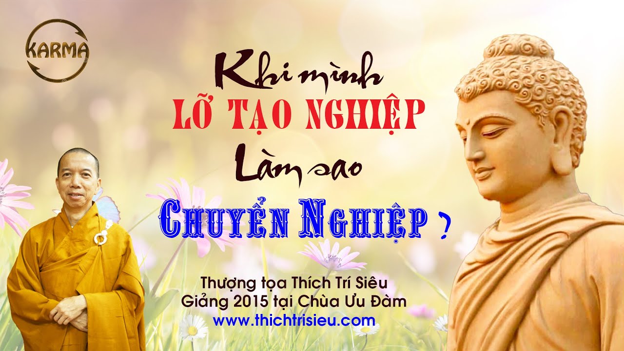 Khi mình lỡ tạo Nghiệp, làm sao chuyển Nghiệp? - Thượng tọa Thích Trí Siêu - 2015 @ Chùa Ưu Đàm