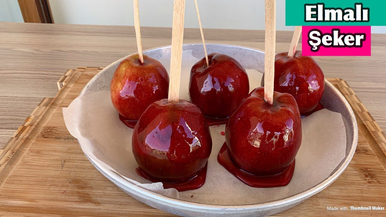 EVDE ELMALI ŞEKER NASIL YAPILIR? | Apple Candy Recipe