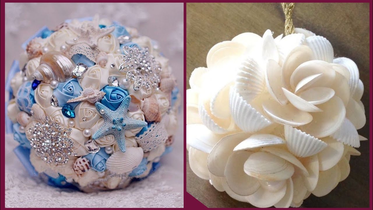 creative seashells ball decorations/artistic seashell craft ideas