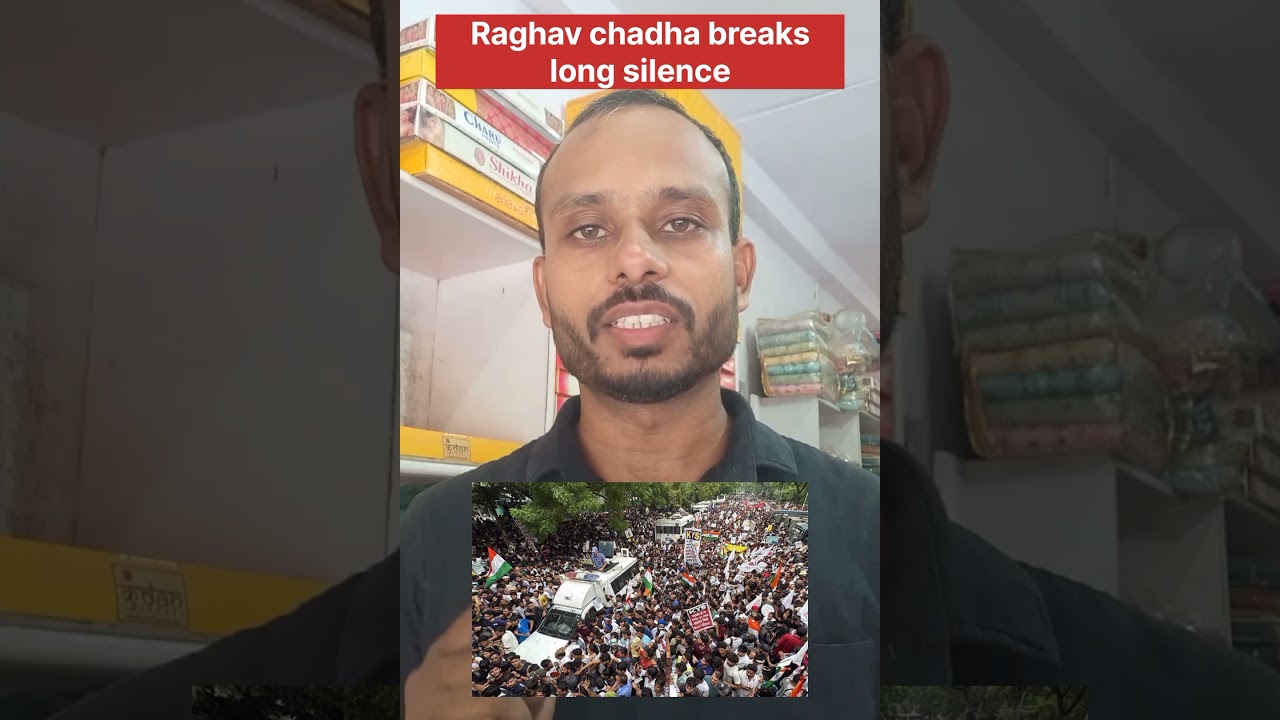 Raghav chadha breaks long silence#blink news#latest news#raghav chadha
