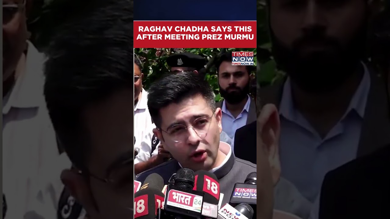 BJP Leader & Rajya Sabha MP Raghav Chadha Addresses Media After Meeting President Murmu #shorts