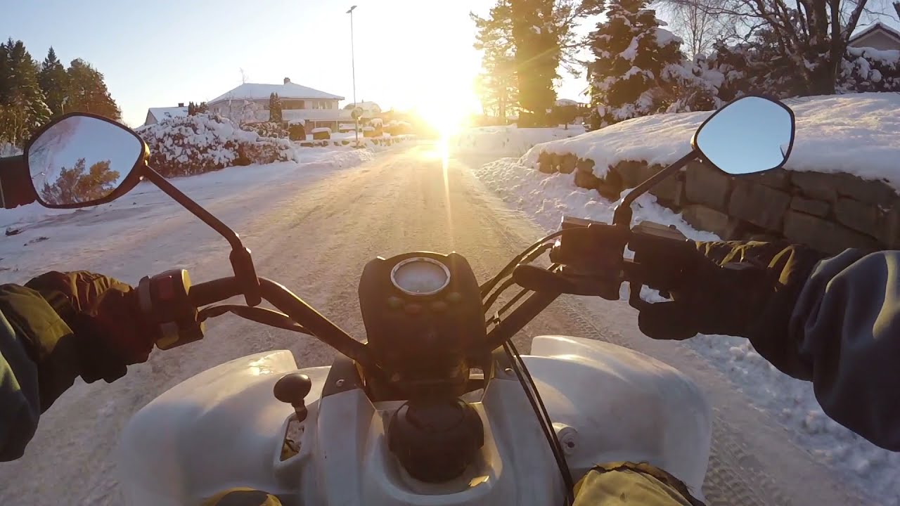 ATV Winter drifting // SMC mistrail 50
