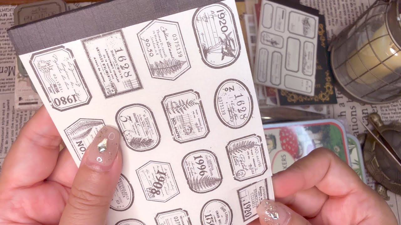 Unboxing the scrapbooking supplies which Ｉbought with me part 1~