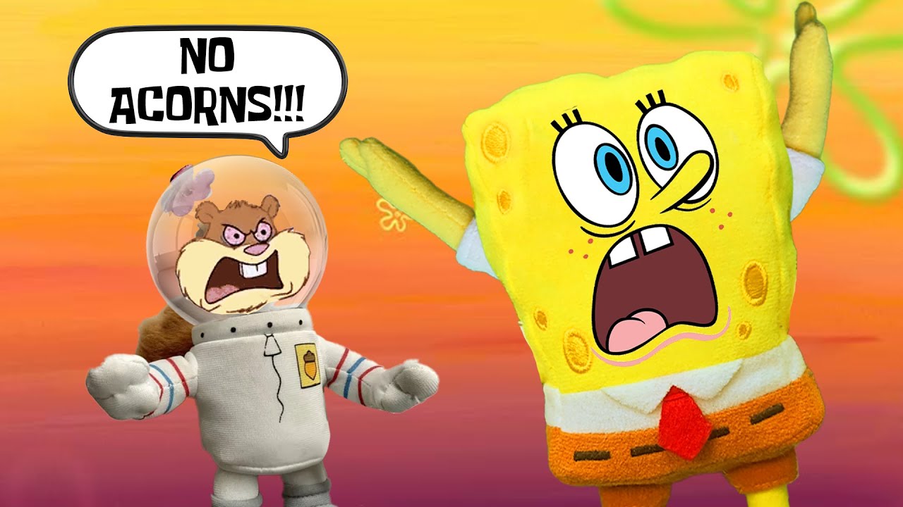 SANDY GOES NUTS!!! SpongeBob Plush Series!!!