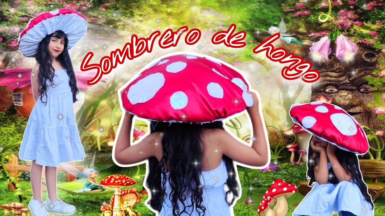 Cómo hacer gorro de hongo 🍄