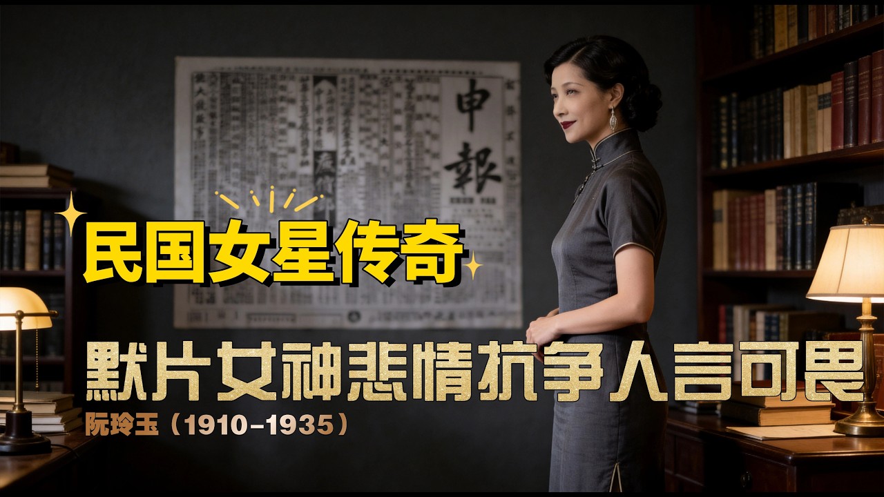 阮玲玉 《神女》女主角 民國默片影后悲劇真相 | Ruan Lingyu