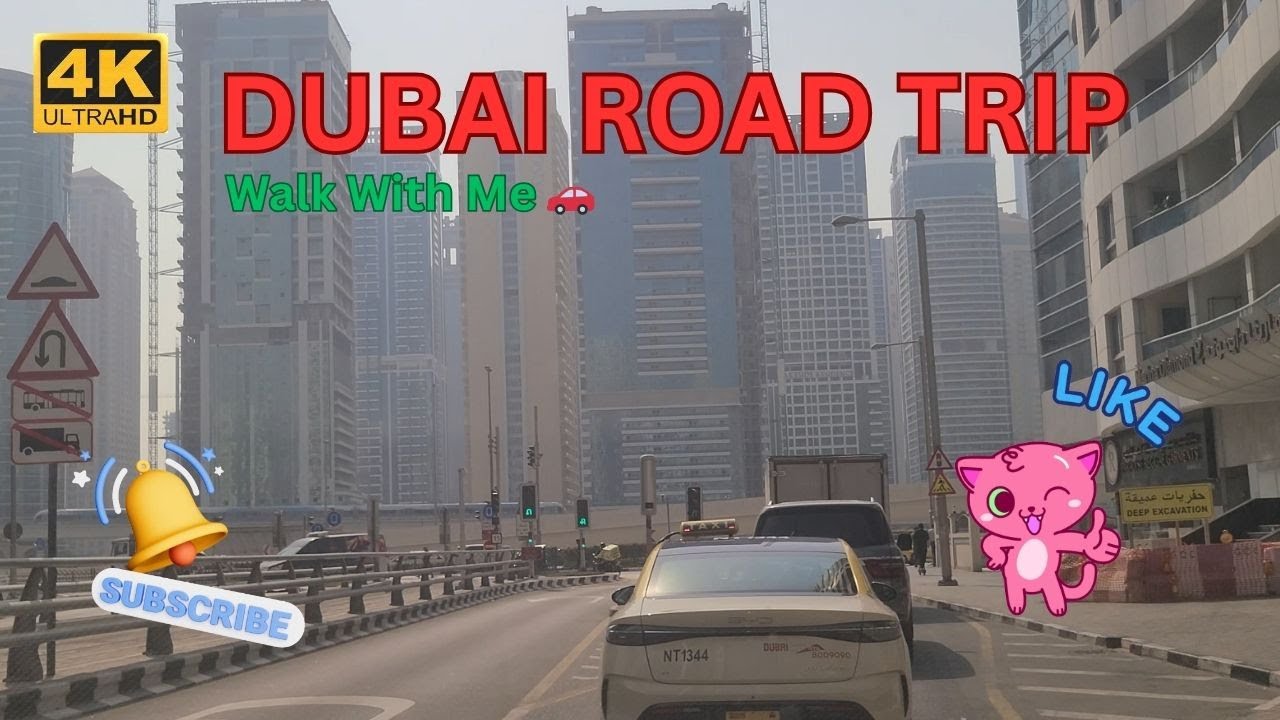 [4K] Marina to Satwa | Stunning Dubai Skyline Views! AE