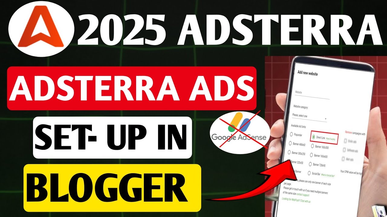 Adsterra ads Blogger me kaise lagaye | Adsterra ads set-up in Blogger | How to Setup Adsterra Ads