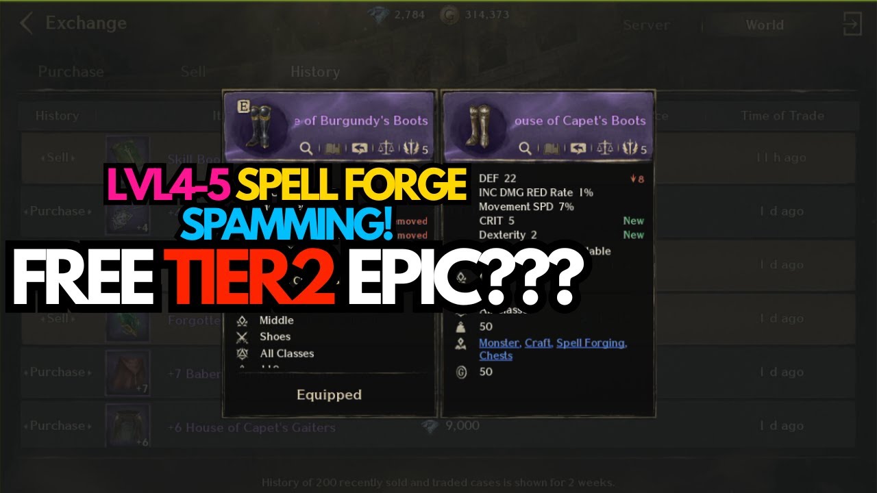 Night Crows Global | Spell Forge Level 4-5 | FREE T2 EPIC!!!