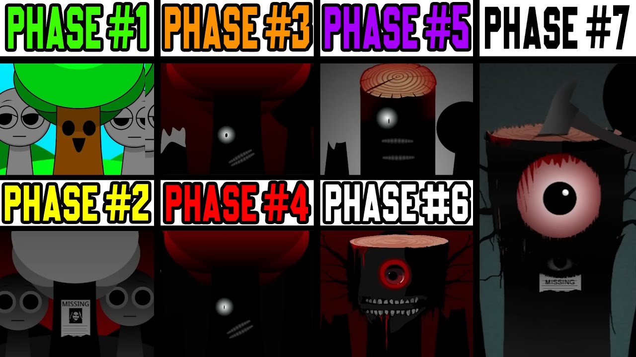 Incredibox Sprunki  Phase 1 VS Phase 2 VS Phase 3 VS Phase 4 VS Phase 5 VS Phase 6 VS Phase 7