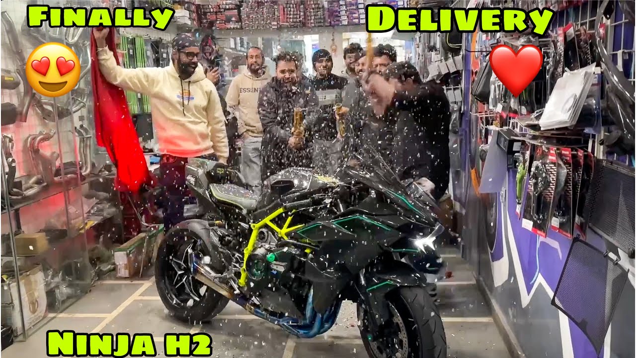 Finally Taking Delivery of My Dream Bike NINJA H2 ❤️ or kya hi bana diya isko 😍