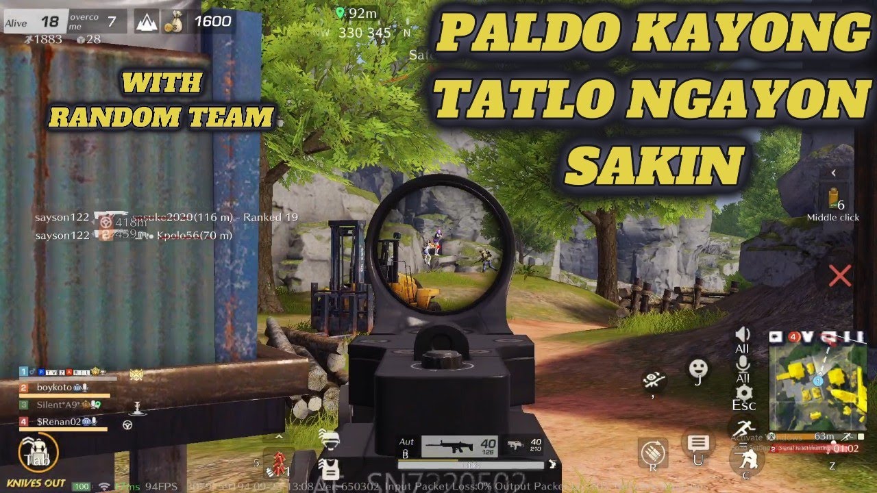 Геймплей KNIVES OUT #321 | Напряженный геймплей SQUAD Wipe Out