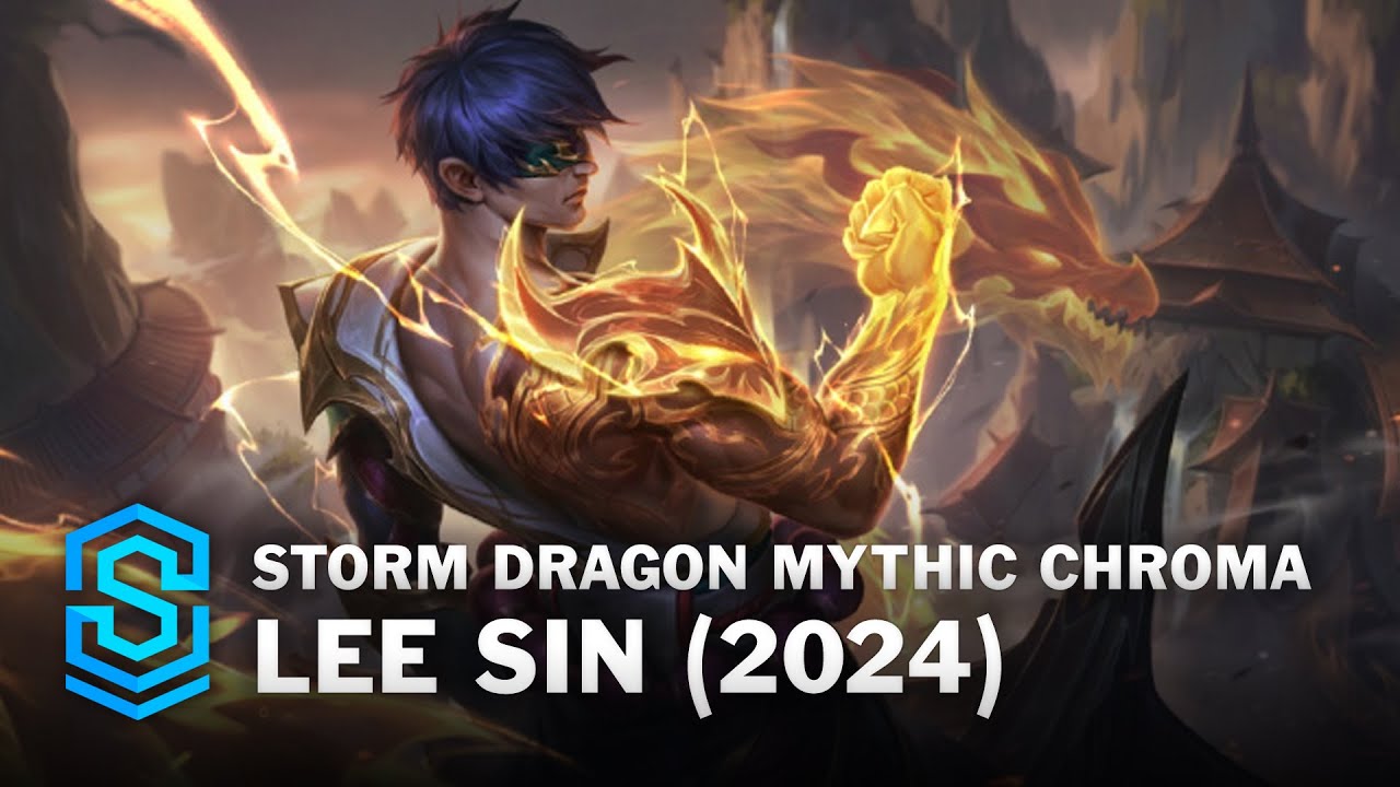 Storm Dragon Lee Sin Mythic Chroma Skin Spotlight - League of Legends