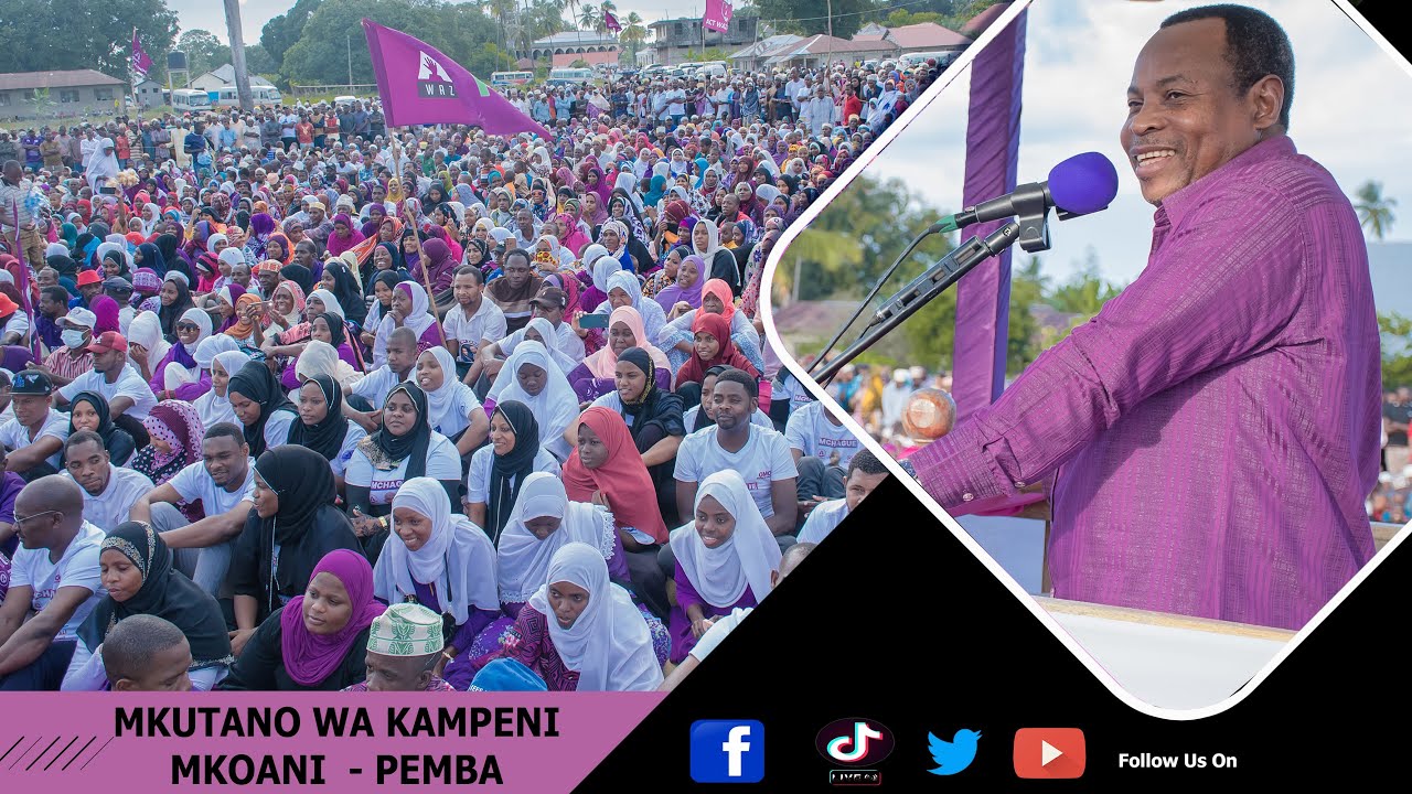 LIVE🔴:MKUTANO WA KAMPENI JIMBO LA  MKOANI - PEMBA