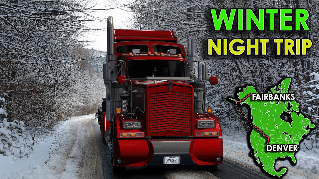 Ats Long Winter Road Trip - American Truck Simulator
