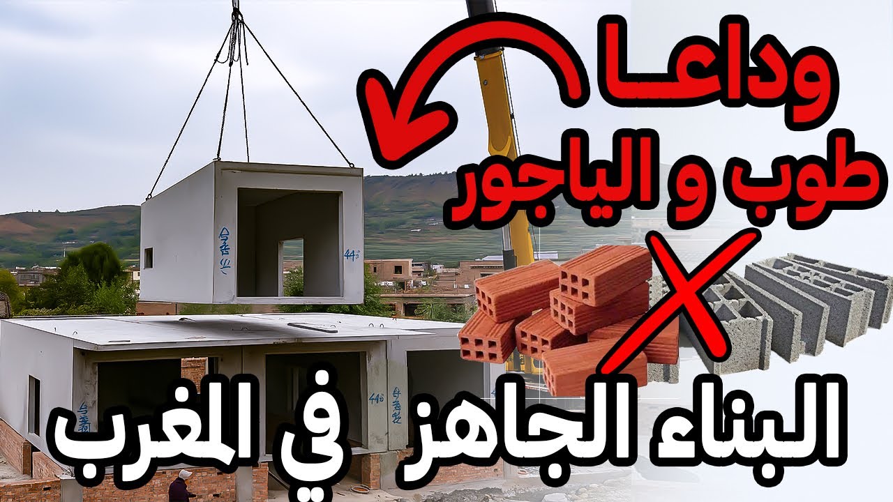 أشكال جديدة من البنايات غادي دخل للمغرب 😮 المنازل الجاهزة في المغرب