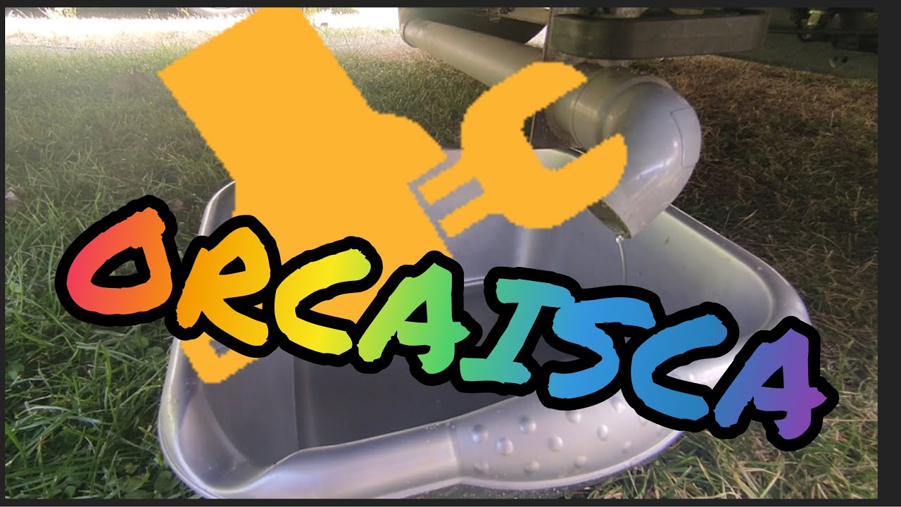 @ORCAISCA Reparación sin recambios de la guillotina de aguas grises de la autocaravana