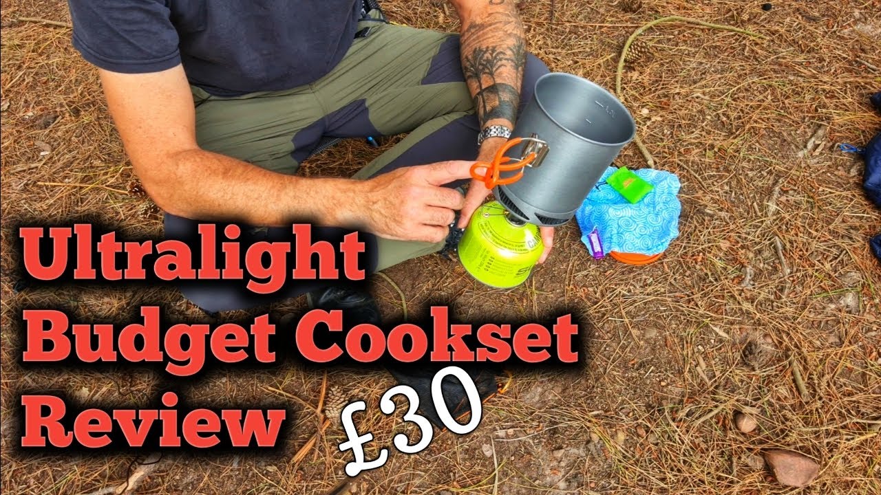 Ultralight Budget Cookset £30 with heat exchange system. #ultralightcookset #wildcampingcookset