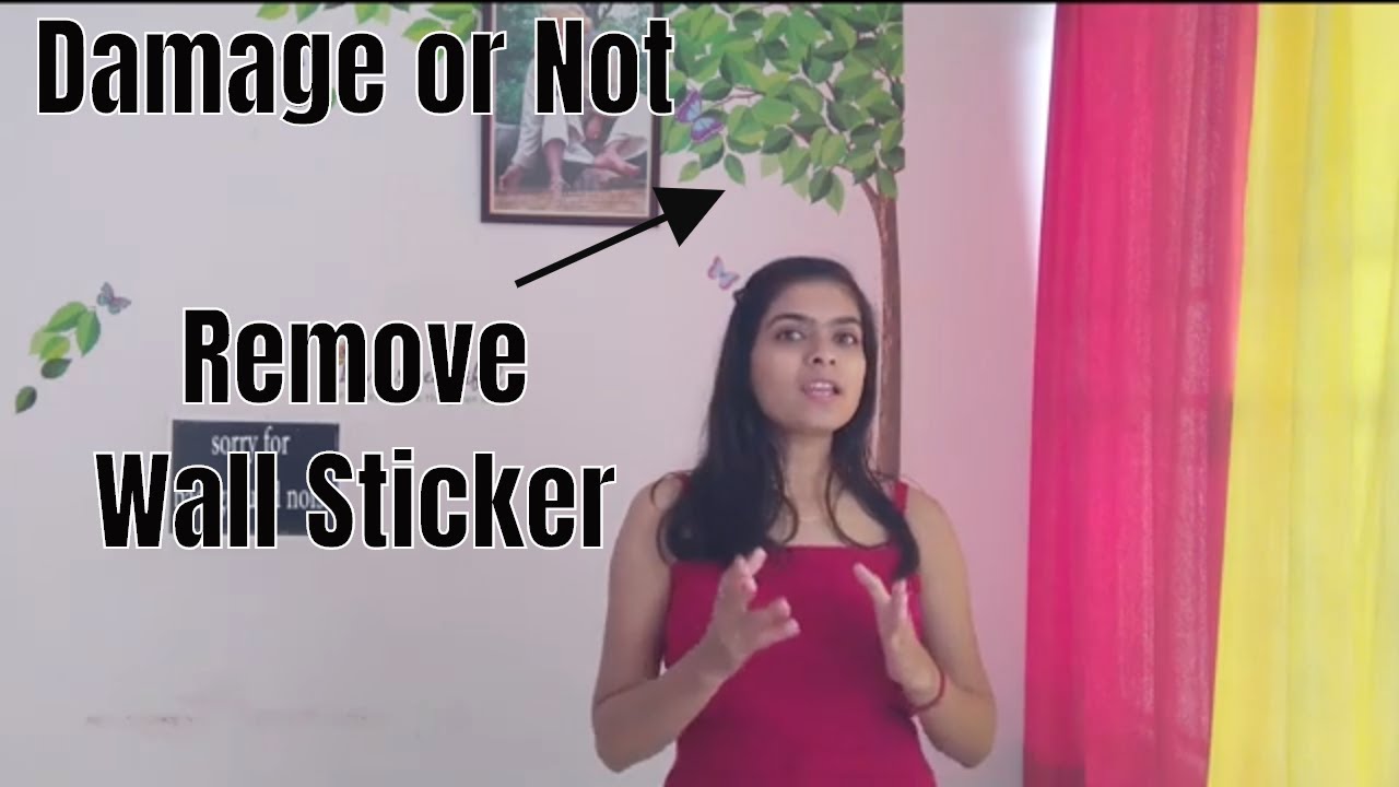 Spoil Wall or Not after removing Wall Sticker || Decal Design Wall Sticker