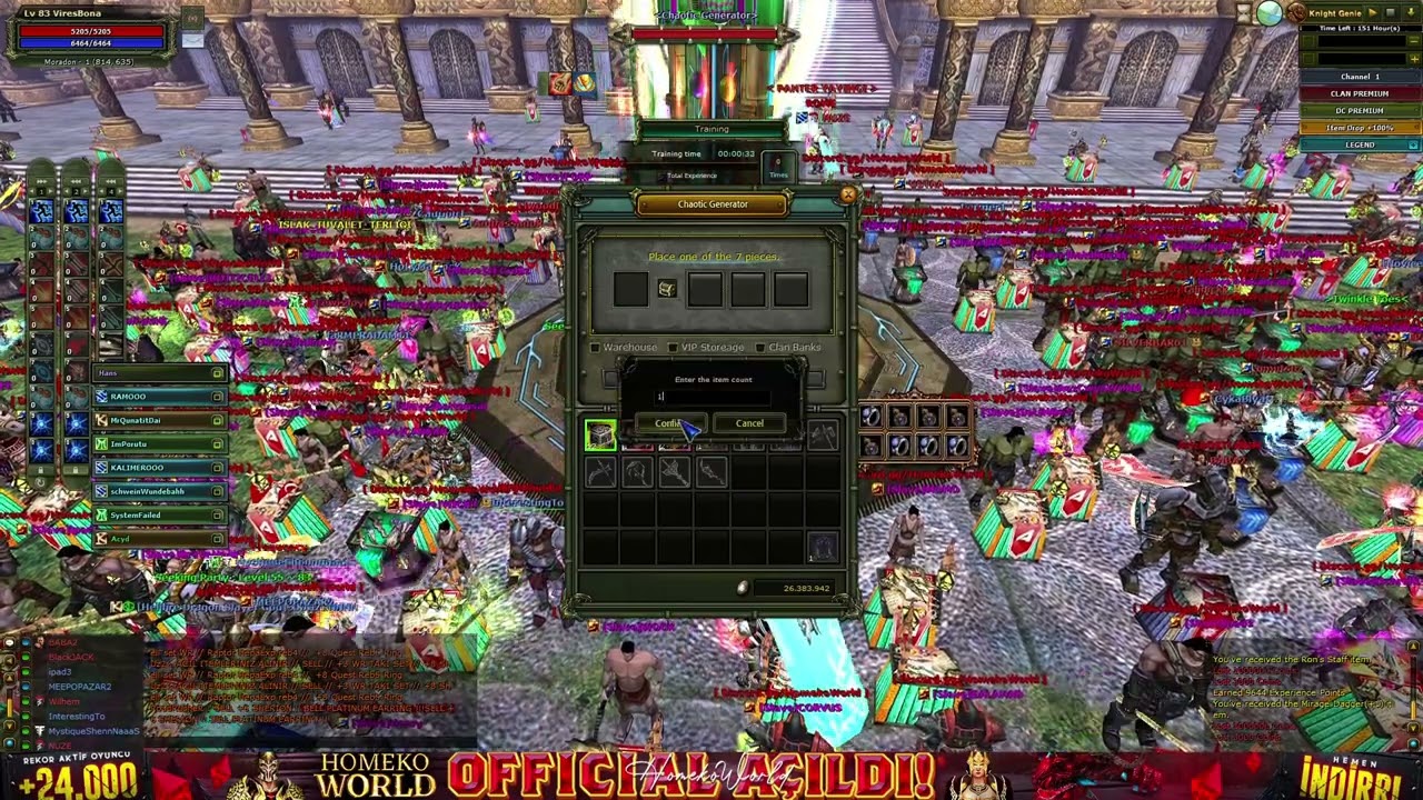 HOMEKOWORLD SWORD OF THE DEATH LANETİ! 1GÜNÜM #homekoworld #knightonline
