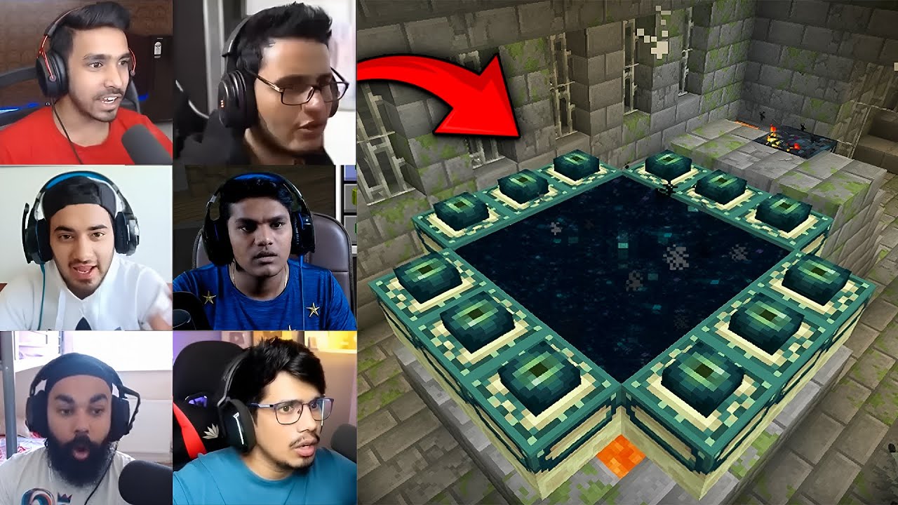 Indian Gamers React to Finding END PORTAL in Minecraft