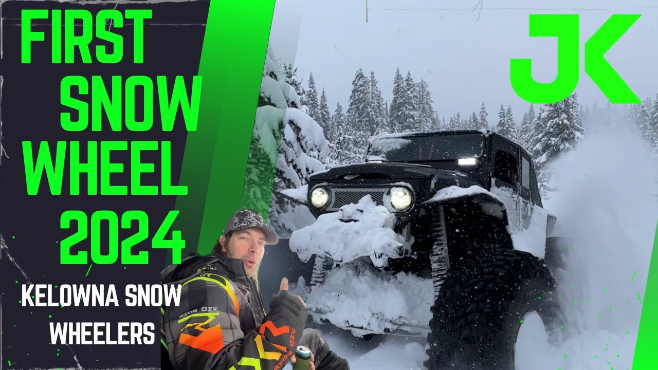 FIRST SNOW WHEEL OF 2024 WITH THE KELOWNA SNOW WHEELERS HD 1080p