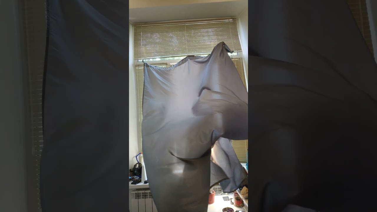 Curtain and blowing wind