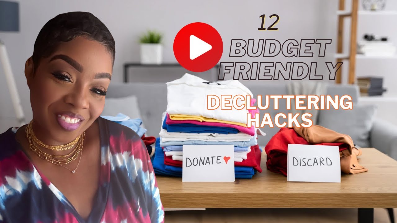 12 Budget Friendly Decluttering Hacks. #organizationtips #homehacks