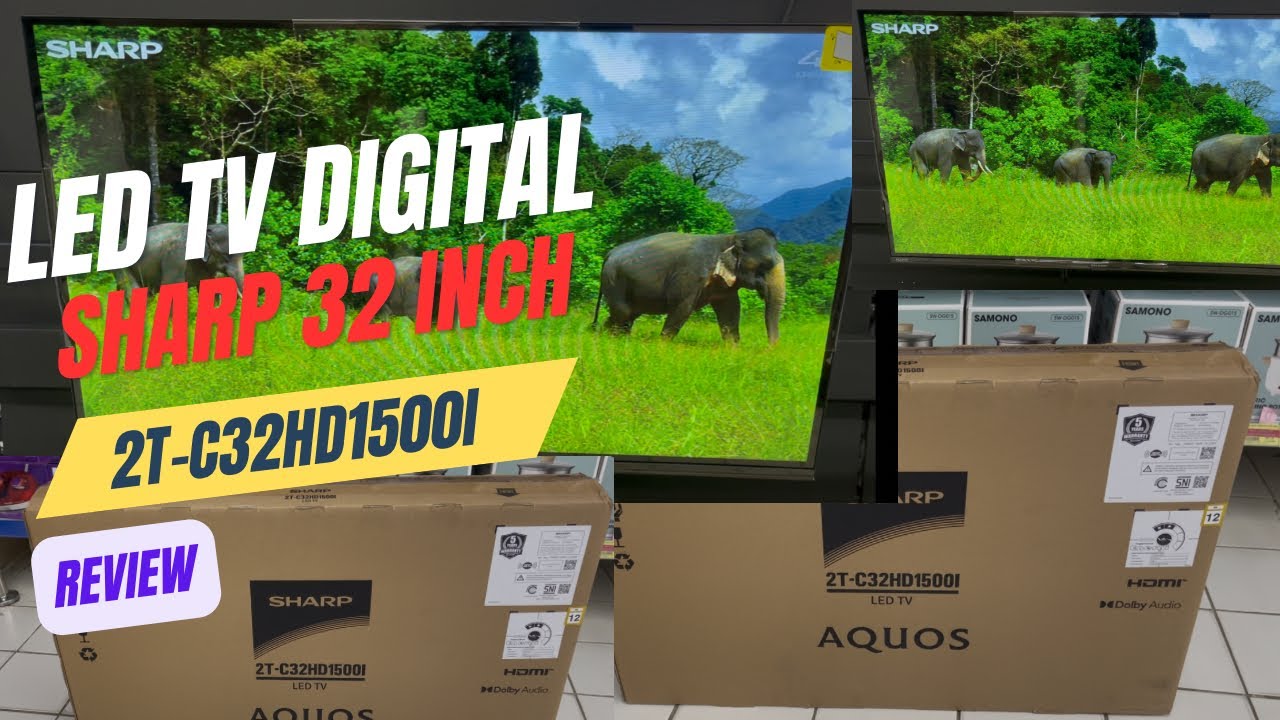 Review Led Tv Sharp 2T-C32HD1500i Digital Tv 32 Inch #review #ledtv 