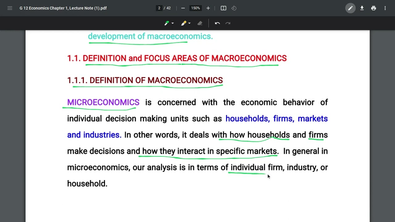 Grade 12 Ethiopian Economics Unit 1 Fundamental Concepts of Macroeconomics in Afaan Oromo.