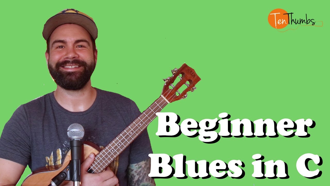 Easy Strummer Blues in C - Beginner Blues tutorial for Ukulele