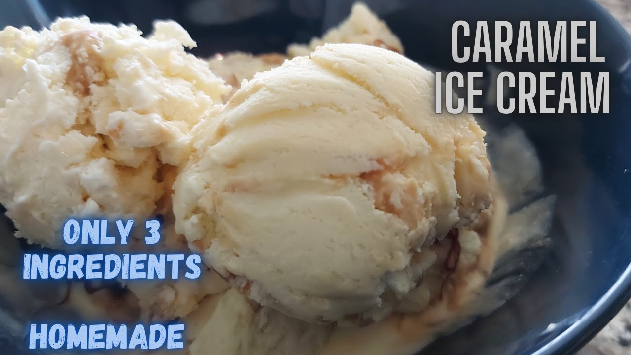 Caramel Ice cream | Homemade caramel Ice cream | 3 ingredient caramel Icecream | Homemade icecream