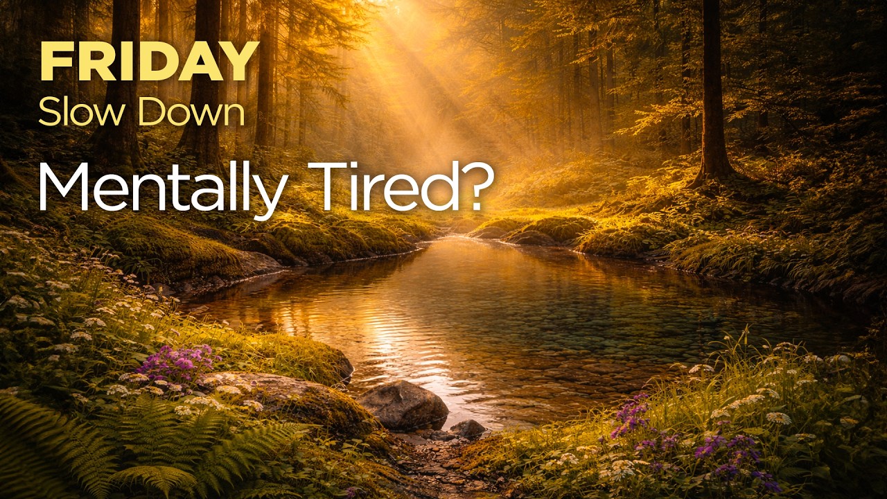 Mentally Tired After Work? – Gentle Piano for Stress & Anxiety (1 Hour) | Friday Slow Down #3