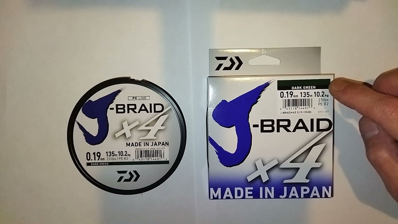 Плетёнка  DAIWA J-Braid X4 0,19 мм. Какой реальный диаметр и разрывная нагрузка?