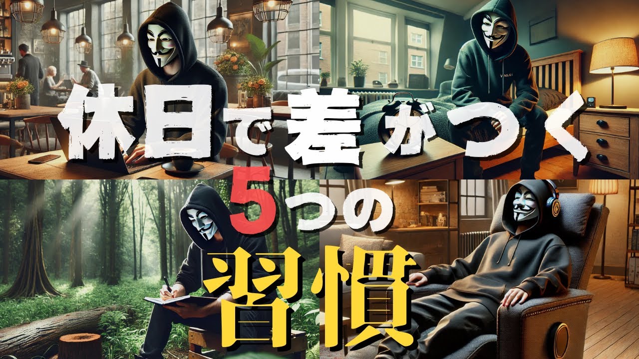 【５つの習慣】人生を劇的に変える休日の過ごし方【成功するかどうかは休日の過ごし方で決まる】