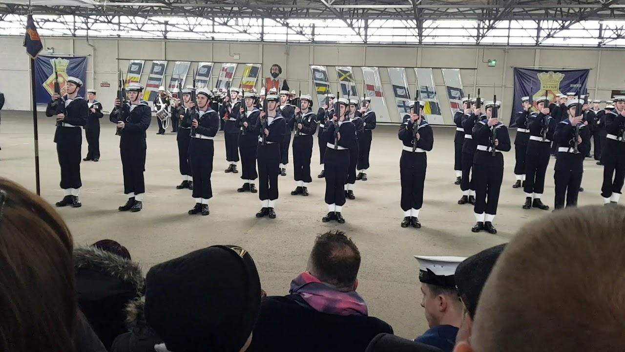 HMS Raleigh Passing Out Parade Arms Drill Cornwell 27