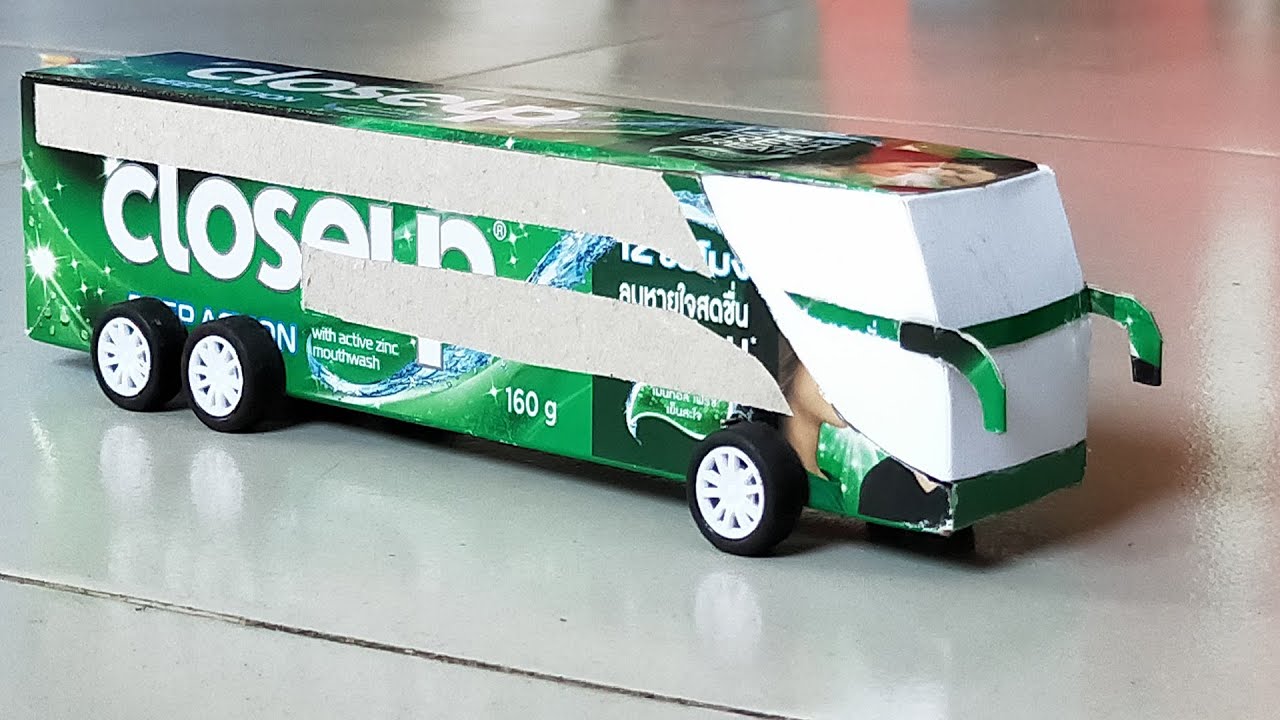 How to make 2-story bus - double decker bus