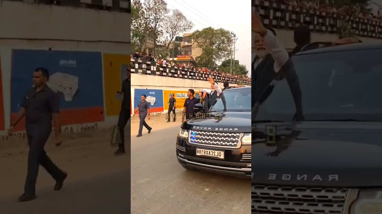 🇮🇳 PM MODI'S RANGE ROVER 😍😍😍 #modi #bjp #habibi
