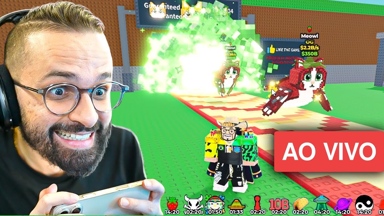 AO VIVO: O ADM FICOU MALUCO! NOVOS EVENTOS RAROS e PETS INSANOS no BRAINROT! 🧠🔥