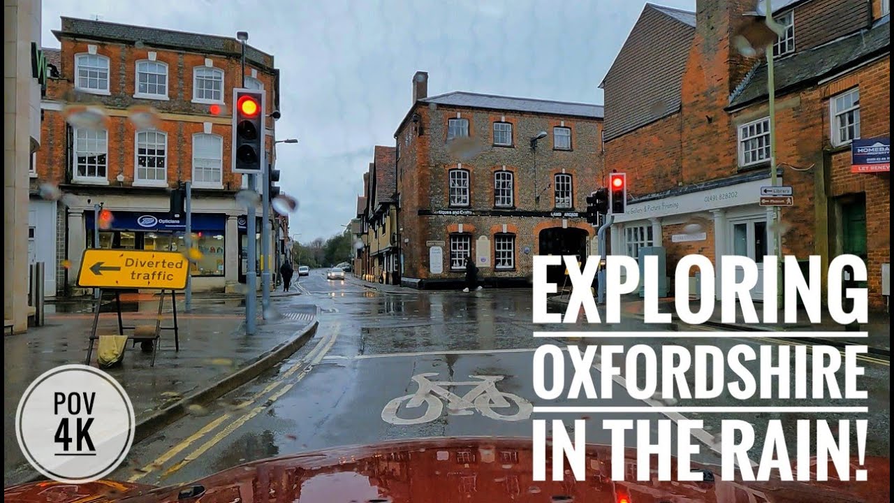 Exploring Oxfordshire in the Rain! - Driving 4K - POV