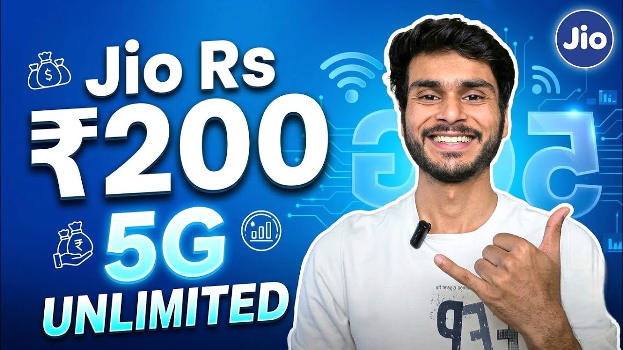 Jio ₹200 Recharge Plan Explained | Unlimited 5G Data? Full Details