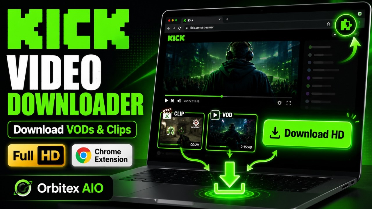 Best Kick Video Downloader Chrome Extension | Download VODs & Clips Offline