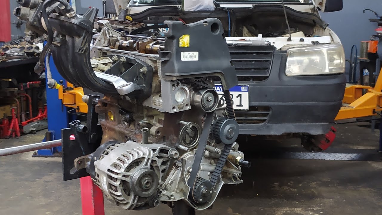 Forma correcta de colocar la correa de distribución Fiat Fiorino 1.3 fire, engranaje árbol de levas