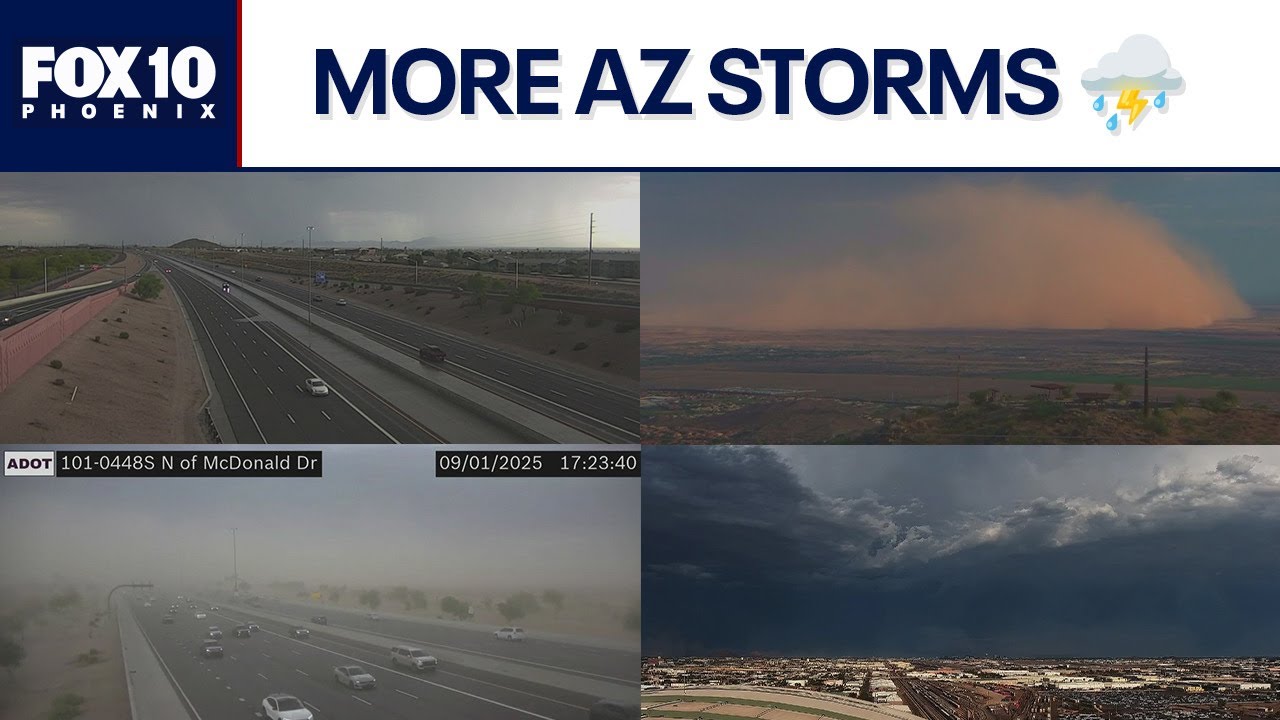 Dust storm, rain arrive in the Phoenix area | FOX 10 Phoenix