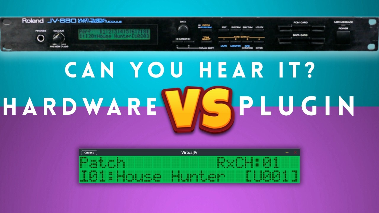 Roland JV-880 vs Virtual JV – Can You Hear the Difference?