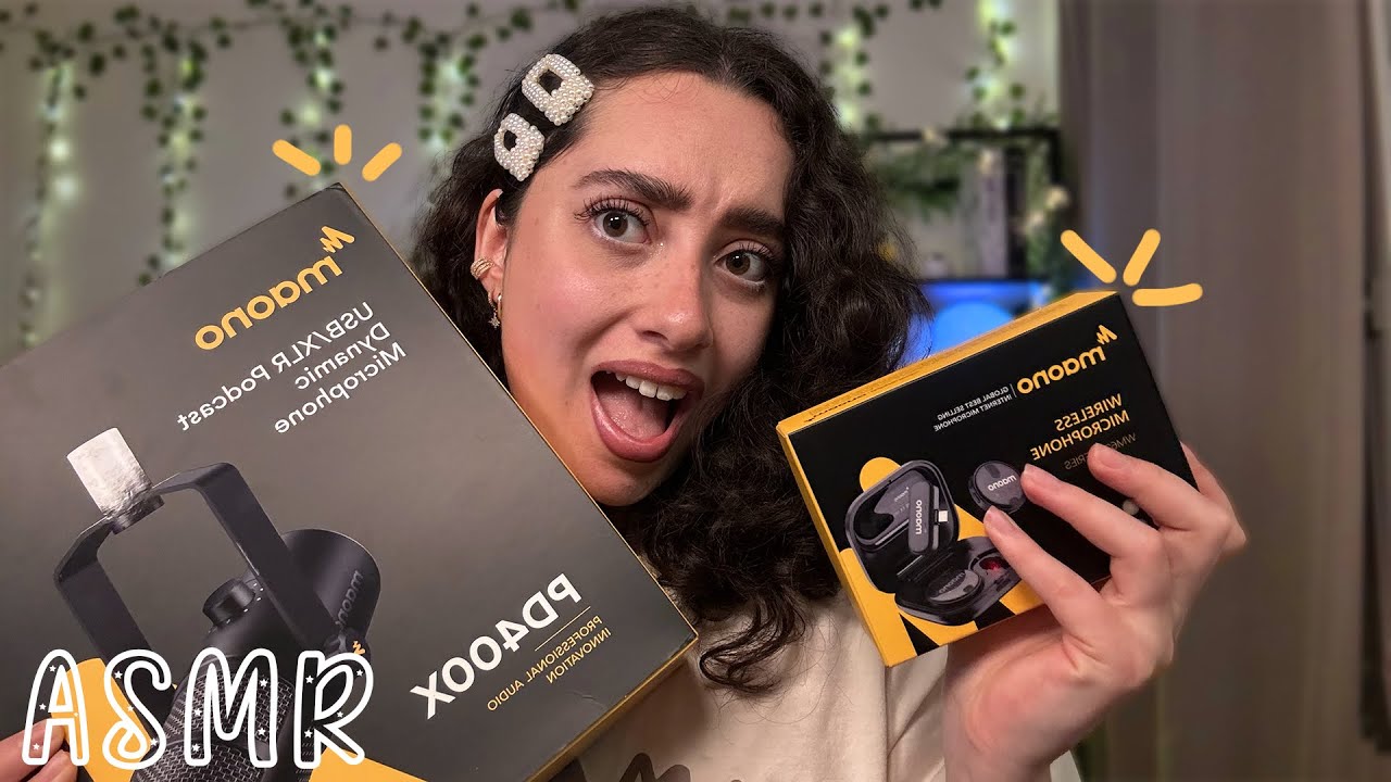 🌙 ASMR FRANÇAIS : UNBOXING ET TEST DE 2 NOUVEAUX MICROS !! 😱🎙️(que des pépites) #maono #crashtest