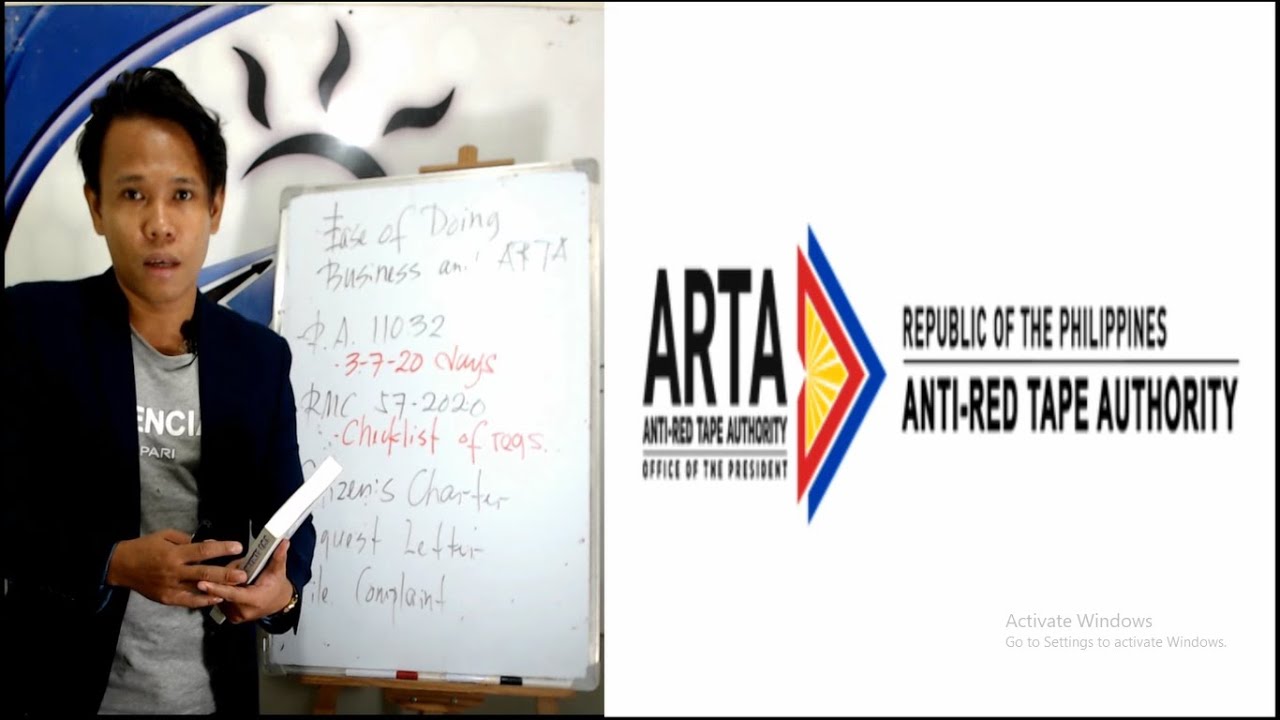 Ease of Doing Business Law and ARTA 😊