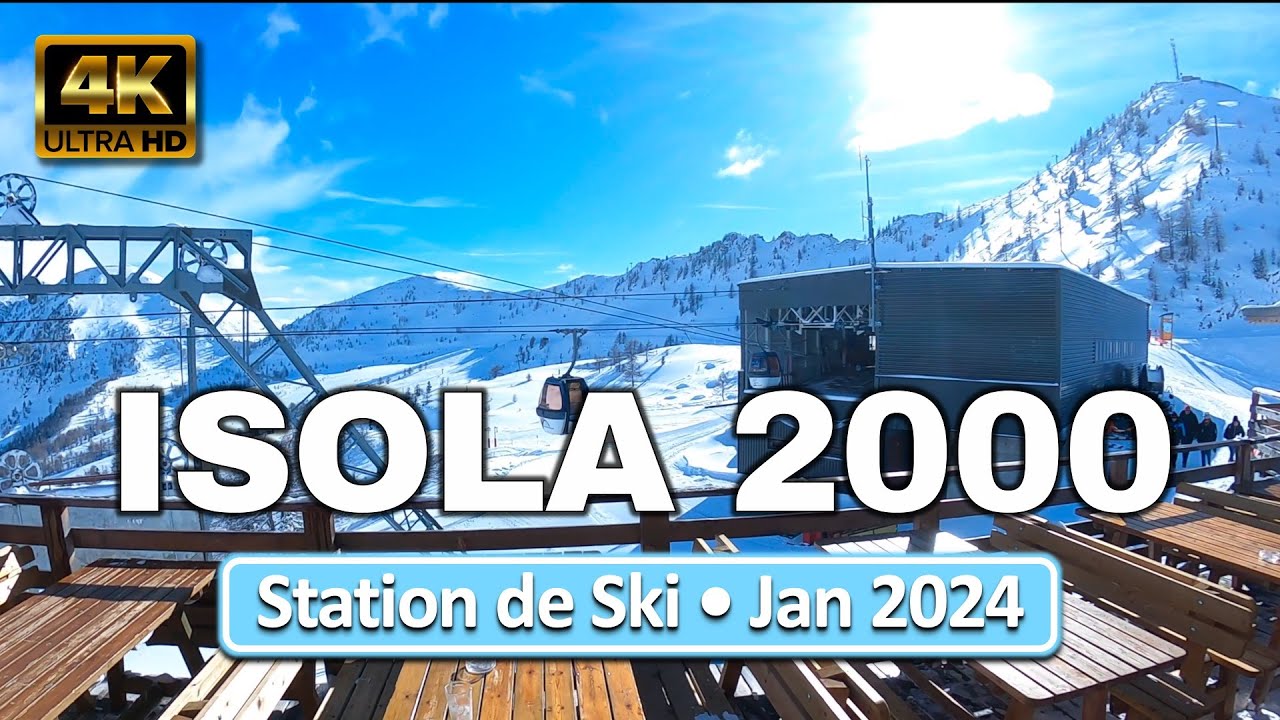 Isola 2000, France • Ou skier dans les Alpes-maritimes ? • Jan 11, 2024 • Virtual Tour 4K HDR