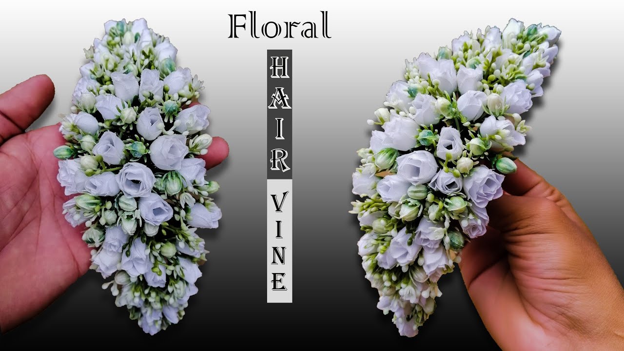 How to make bridal Hair Vine | Floral Headdress / Crown | Bridal Headdress